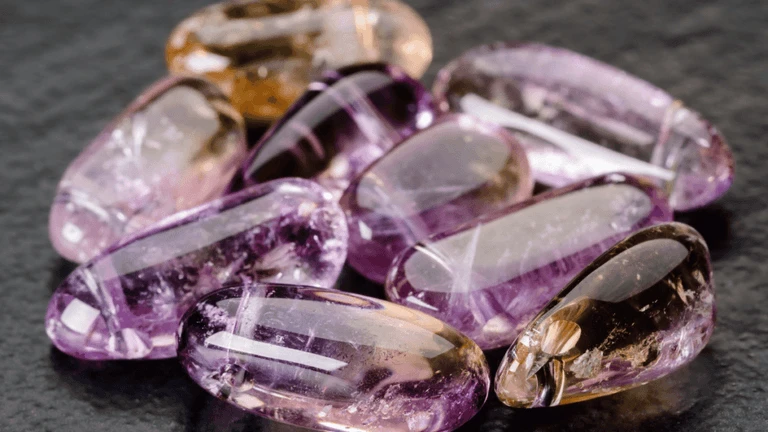 ametrine tumble stones