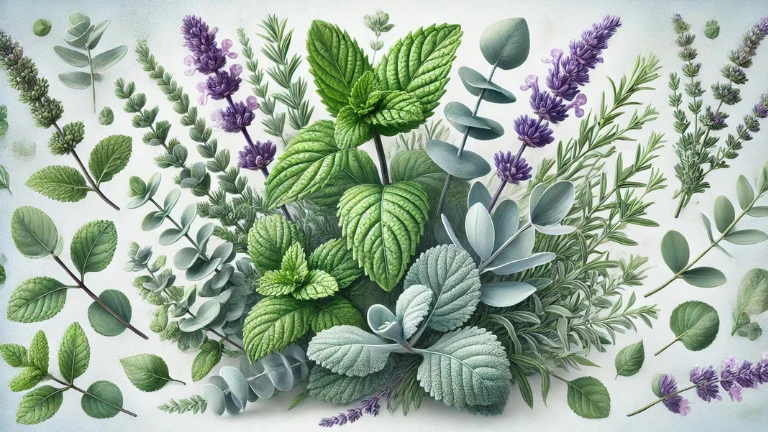 peppermint, lavender and eucalyptus essential oils for allergies